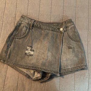 Denim skort